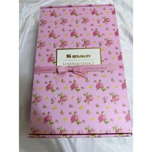 NEW Stanley x LoveShackFancy 30oz Quencher Tumbler Ribbon Rosa Ibiza Sunset NIB